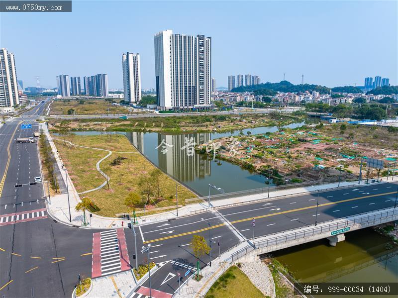 江门_航拍,城市景色
