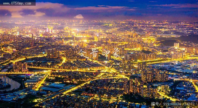 江门_航拍,城市景色