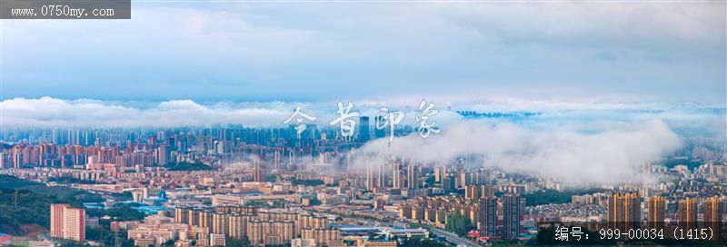 江门_航拍,城市景色